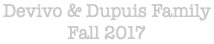 Devivo & Dupuis Family Fall 2017