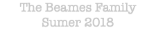 The Beames Family Sumer 2018